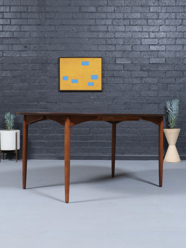 Expanding Mid-Century Modern Walnut Dining Table, c.1960’s