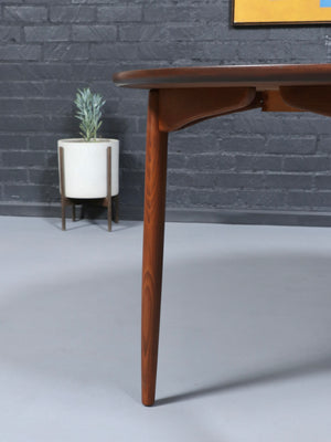 Expanding Mid-Century Modern Walnut Dining Table, c.1960’s