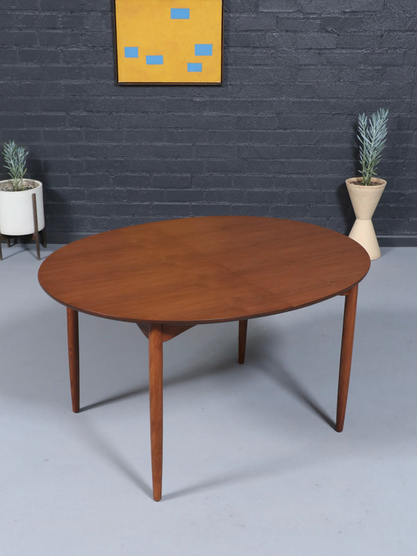 Expanding Mid-Century Modern Walnut Dining Table, c.1960’s