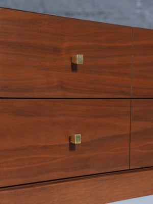 Pair of Mid-Century Modern Walnut Night Stands w/ Bookshelf by Albert Furniture, c.1960’s