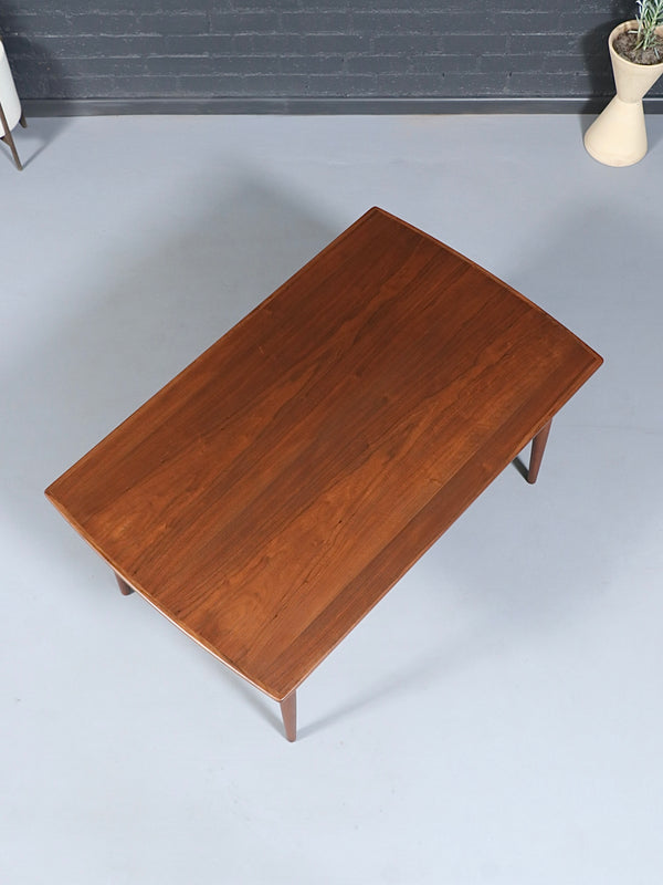 Expanding Mid-Century Danish Modern Walnut Draw-Leaf Dining Table, c.1950’s