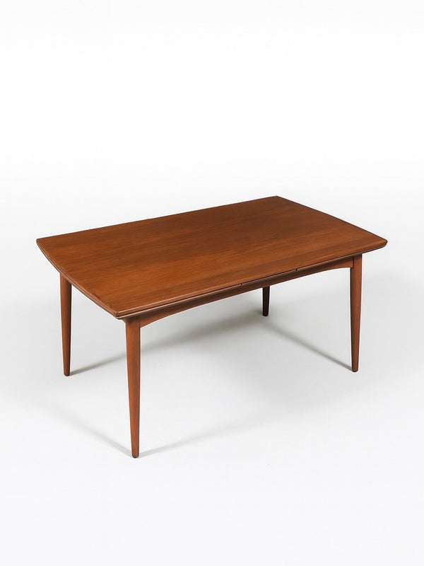Expanding Mid-Century Danish Modern Walnut Draw-Leaf Dining Table, c.1950’s