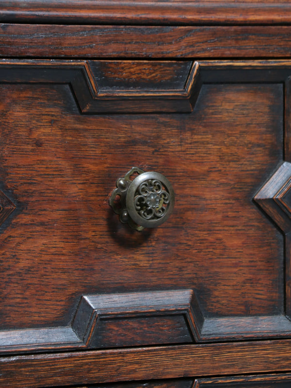 English Jacobean Style Oak Sideboard w/ Barley-Twist Legs, c.1900’s