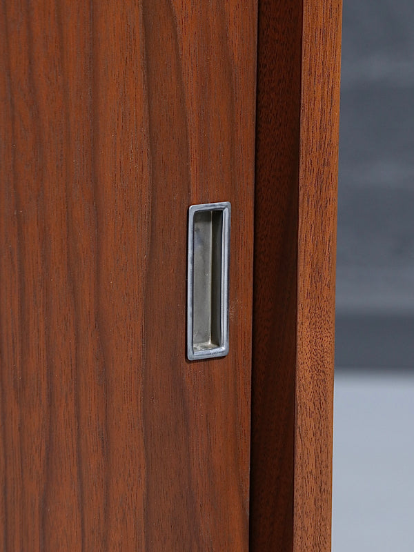 Mid-Century Modern Walnut Cabinet w/ Chrome Legs, c.1960’s