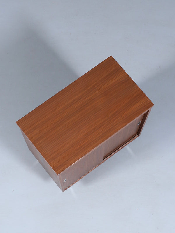 Mid-Century Modern Walnut Cabinet w/ Chrome Legs, c.1960’s