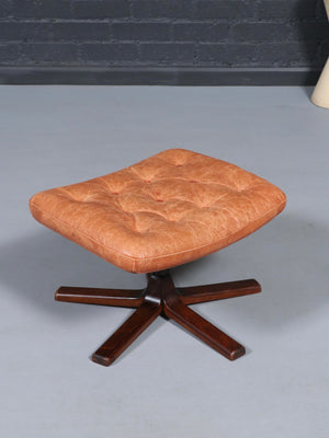 Mid-Century Modern Rosewood & Cognac Leather Reclining Lounge Chair by Göte Möbler, c.1970’s