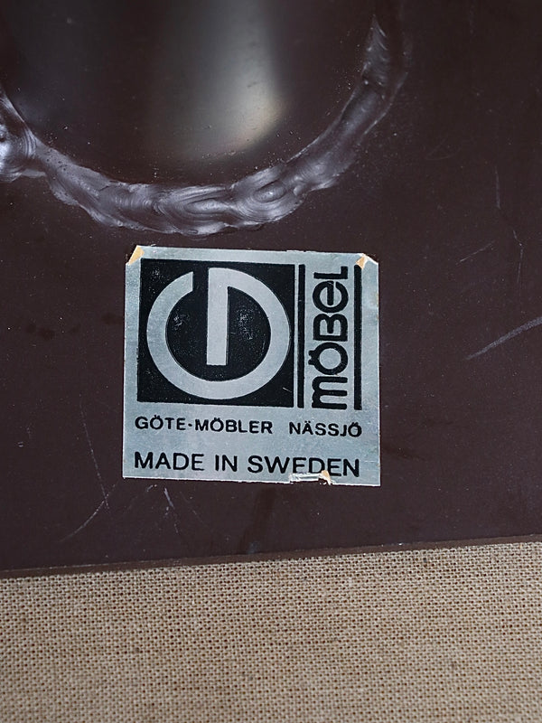 Mid-Century Modern Rosewood & Cognac Leather Reclining Lounge Chair by Göte Möbler, c.1970’s