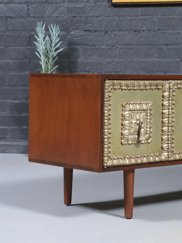 Mid-Century Modern Credenza w/ Relief Panels, c.1960’s