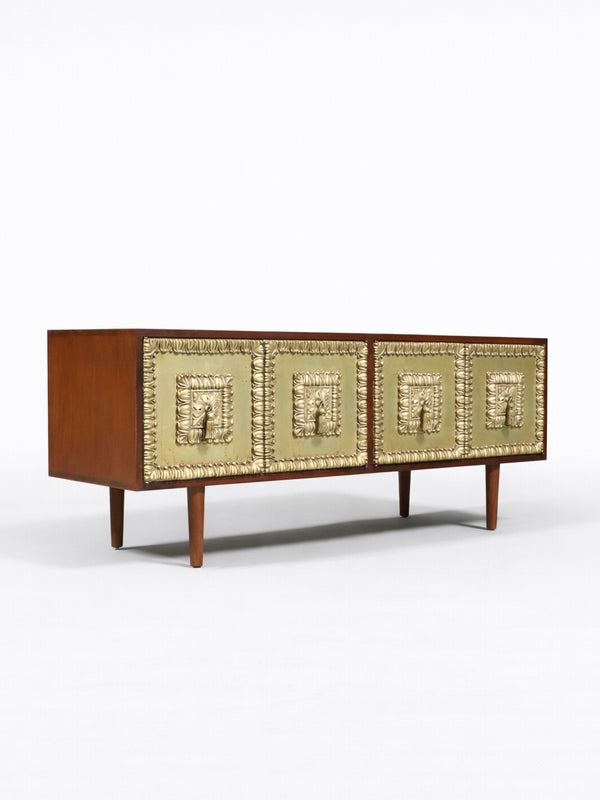 Mid-Century Modern Credenza w/ Relief Panels, c.1960’s