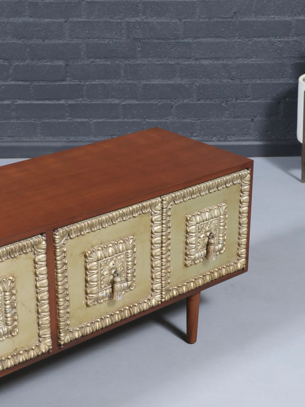 Mid-Century Modern Credenza w/ Relief Panels, c.1960’s