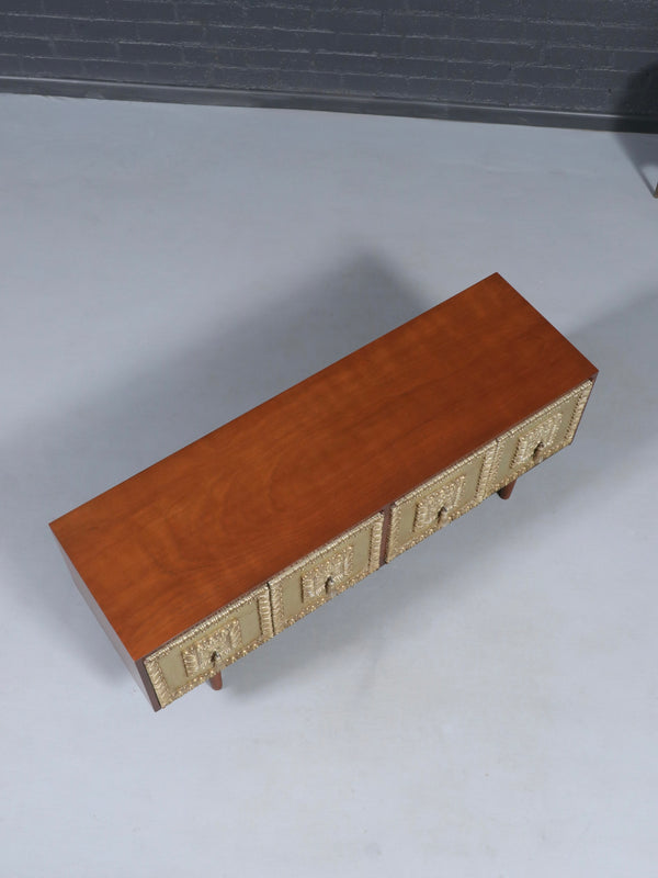 Mid-Century Modern Credenza w/ Relief Panels, c.1960’s