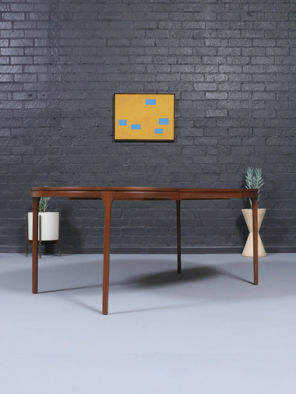 Expanding Mid-Century Modern Walnut Dining Table, c.1960’s