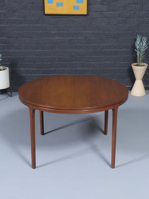 Expanding Mid-Century Modern Walnut Dining Table, c.1960’s