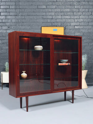 Danish Modern Rosewood Bookcase by Carlo Jensen for Hundevad & Co., c.1960’s
