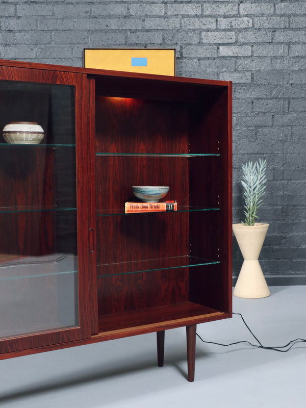 Danish Modern Rosewood Bookcase by Carlo Jensen for Hundevad & Co., c.1960’s