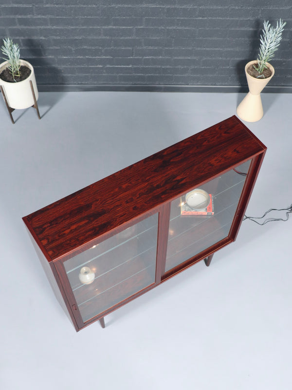 Danish Modern Rosewood Bookcase by Carlo Jensen for Hundevad & Co., c.1960’s