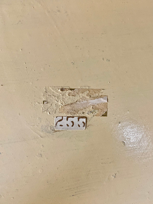 Vintage Maitland-Smith Faux Ostrich Leather Tier Side Table, c.1980’s