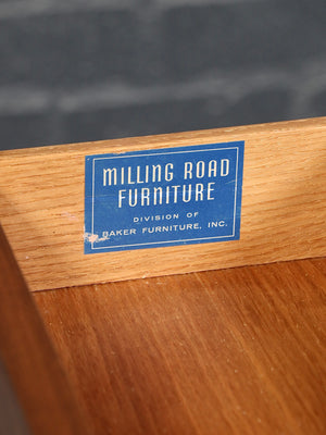 Mid Century Modern Walnut Dresser by Milling Road / Baker Furniture c.1960's