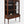 Antique English Sheraton Revival Mahogany & Glass Display Cabinet with Key, c.1920's