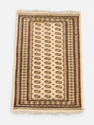 Vintage Pakistani Bokhara Hand-Knotted Wool Rug, c.1970’s