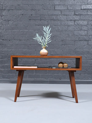 Mid-Century Modern Side Table w/ Open Bookshelf, c.1950’s