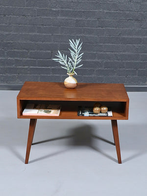 Mid-Century Modern Side Table w/ Open Bookshelf, c.1950’s
