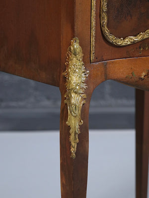 French Louis XV Style Vernis Martin Hand-Painted Bombé Cabinet w/ Ormolu Mounts, c.1920’s