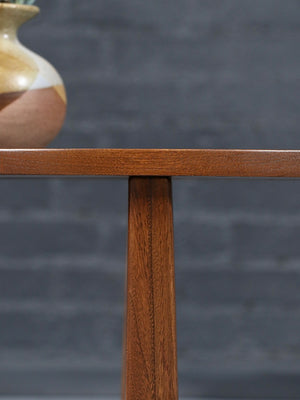 Mid-Century Modern Walnut & Glass Side Table, c.1960’s