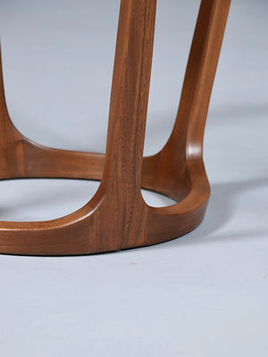 Mid-Century Modern Walnut & Glass Side Table, c.1960’s