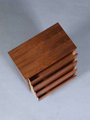 Mid-Century Modern Highboy Dresser w/ Slatted Drawers, c.1960’s