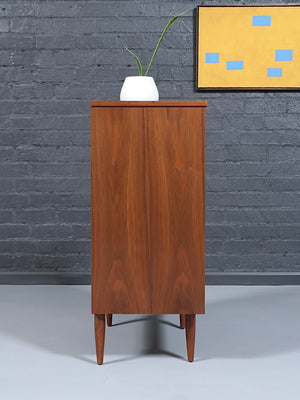 Mid-Century Modern Highboy Dresser w/ Slatted Drawers, c.1960’s