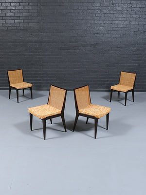 Set of 6 Edward J. Wormley Cane Dining Chairs for Dunbar, c.1950’s