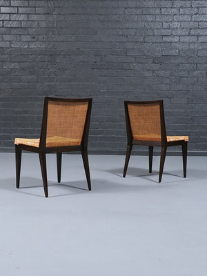 Set of 6 Edward J. Wormley Cane Dining Chairs for Dunbar, c.1950’s