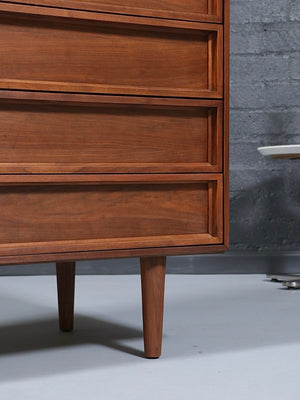 John Keal Walnut Highboy Dresser for Brown Saltman, c.1960’s