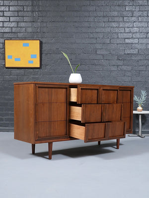Mid-Century Modern Walnut Dresser by Union Made Carpenters, c.1960’s