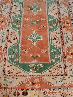 Vintage Turkish Anatolian Hand-Knotted Wool Rug w/ Tribal Geometric Motifs, c.1960’s