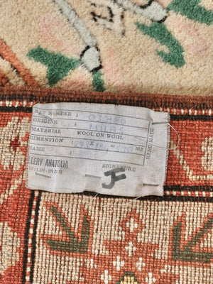 Vintage Turkish Anatolian Hand-Knotted Wool Rug w/ Tribal Geometric Motifs, c.1960’s