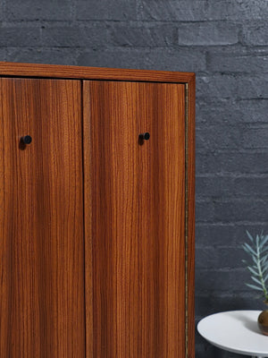 Mid-Century Modern Zebrawood Highboy Dresser by American of Martinsville, c.1960’s