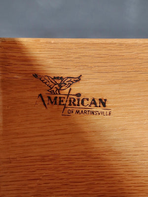 Mid-Century Modern Zebrawood Highboy Dresser by American of Martinsville, c.1960’s