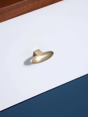 Mid-Century Modern Two-Tone Blue & Beige Lacquered Highboy Dresser, c.1960’s