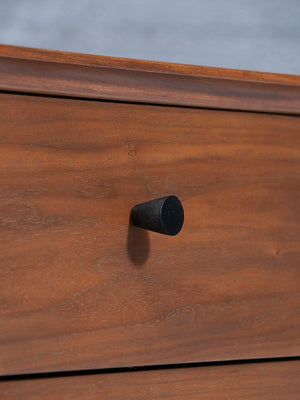 Pair of Mid-Century Modern Sculpted Walnut Night Stands by Vanleigh, c.1960’s