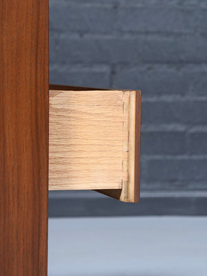 Pair of Mid-Century Modern Sculpted Walnut Night Stands by Vanleigh, c.1960’s