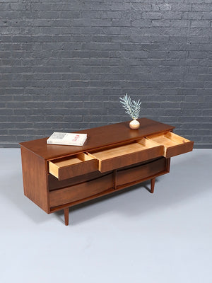 Mid-Century Modern Walnut Dresser by Dixie, c.1960’s