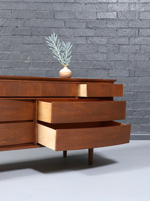 Mid-Century Modern Walnut Dresser by Dixie, c.1960’s