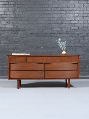 Mid-Century Modern Walnut Dresser by Dixie, c.1960’s