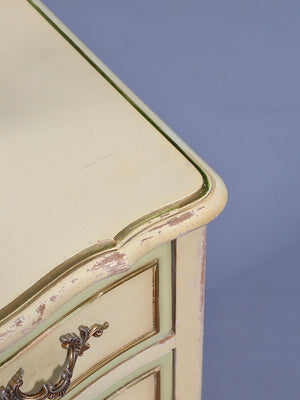 Pair of French Provincial Style “Limoges” Painted Night Stands by Drexel, c.1960’s