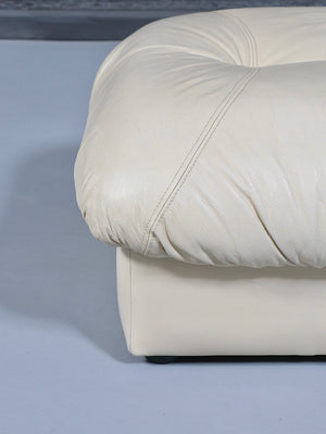 Pair of Italian Post Modern Leather Stools by Chateau D'ax, c.1980’s