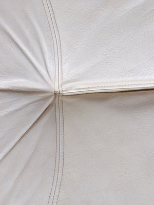 Pair of Italian Post Modern Leather Stools by Chateau D'ax, c.1980’s