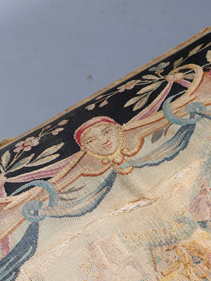 French Louis XV Style Carved Walnut Upholstered Bench w/ Gilt Accents, c.1920’s