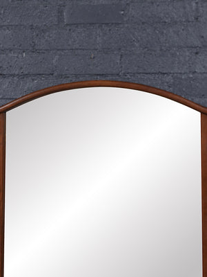 Mid-Century Japanese Inspired Modern Arched Wall Mirror, c.1960’s